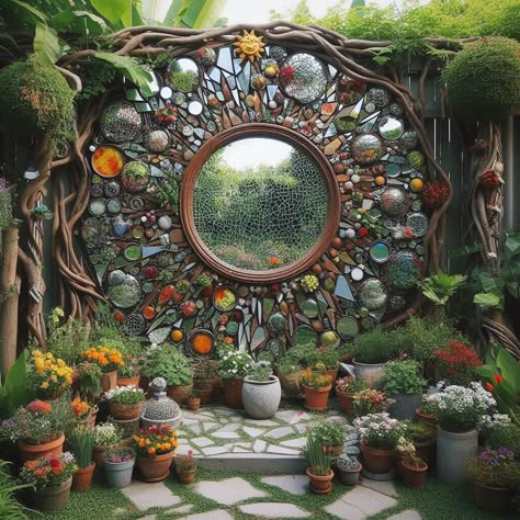 21 Inspiring Garden Junk Ideas To Transform Your Trash Into Treasure - My Besuited Home Junk Art Ideas, Garden Ornaments Ideas, Garden Junk Ideas, Artsy Garden, Boho Garden Ideas, Small Flowering Plants, Trash Into Treasure, Yard Art Crafts, Gutter Garden