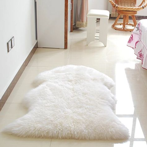 Fluffy Chair, Sheepskin Chair, Faux Sheepskin Rug, Dark Carpet, Fur Carpet, Carpet Trends, Faux Fur Rug, Carpet Padding, Cheap Rugs