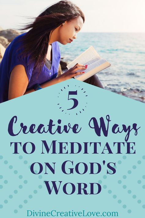 You know how important it is to study God’s Word in depth. But, how do you actually accomplish that? In this post, we’ll talk about how to meditate on God’s Word, with five creative ways you can saturate yourself with Scripture. #Biblestudy #Biblejournaling #saturateyourselfwithScripture #howtomeditateonGodsWord Easy Bible Study, Biblical Meditation, Meditation Methods, Psalm 86, Christian Meditation, Verse Mapping, Christian Business, Womens Bible Study, Bible Study Tools