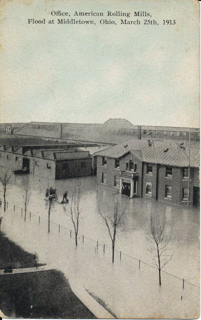 Flood 1913 middletown | The Daily Postcard: Flood in Middletown, Ohio The Half Of It, Middletown Ohio, Arts And Crafts For Teens, Ohio History, White Pictures, Good Year, Ohio River, Cincinnati Ohio, Art Academy