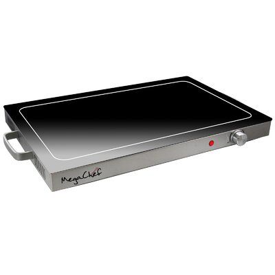 Mega Chef Mega Chef Electric Hot Plate Large Meals, Ceramic Cooktop, Dish Warmer, Induction Heating, Tray Styling, Serveware Entertaining, Food Warmer, Hot Plates, Holiday Meals