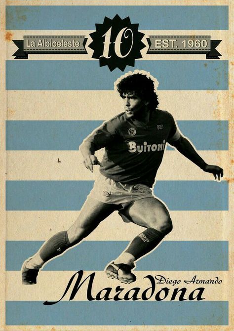 Diego Maradona of Napoli & Argentina wallpaper. God Of Football, Soccer Pro, Soccer Art, Soccer Inspiration, Good Soccer Players, Soccer Poster, Sports Graphics, Workout Warm Up, Soccer World