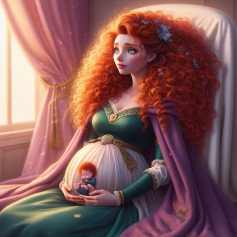 Modern Merida, Merida Brave, Modern Princess, Disney Favorites, Disney Fan, Girly Pictures, Baby Birth, Book Ideas, Disney Fan Art