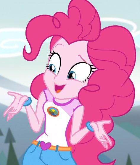 Pinkie Pie Human, Pink Pie, Wiggles Birthday, My Little Pony Applejack, My Little Pony Poster, Human Icon, My Lil Pony, My Little Pony Comic, Mlp Equestria Girls