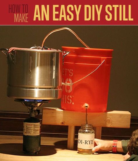 10 DIY Moonshine Still Plans (and 6 Moonshine Recipes to Try) Flavored Moonshine Recipes, Homemade Still, Moonshine Still Plans, Survival Projects, How To Make Moonshine, Whiskey Still, Diy Survival, Expired Food, Moonshine Still