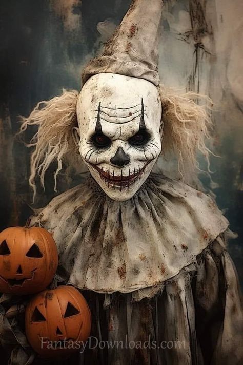 Clown Makeup Halloween Creepy, Clown Makeup Horror, Super Scary Halloween Costumes, Scary Clown Costume Ideas, Creepy Mime Costume, Clown Scary Makeup, Dark Clown Costume, Halloween Clown Makeup Scary, Halloween Clowns Scary