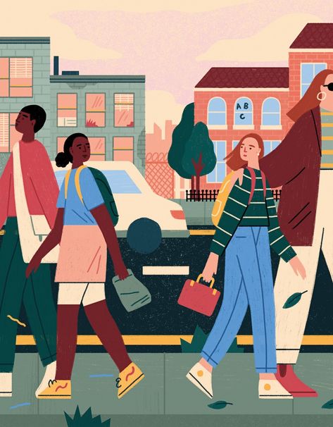 “Nice White Parents,” “Fiasco,” and America’s Public-School Problem | The New Yorker Abbey Lossing, School Illustration, Art Et Illustration, People Illustration, Black And White Drawing, Flat Illustration, Illustration Character Design, Editorial Illustration, Public School