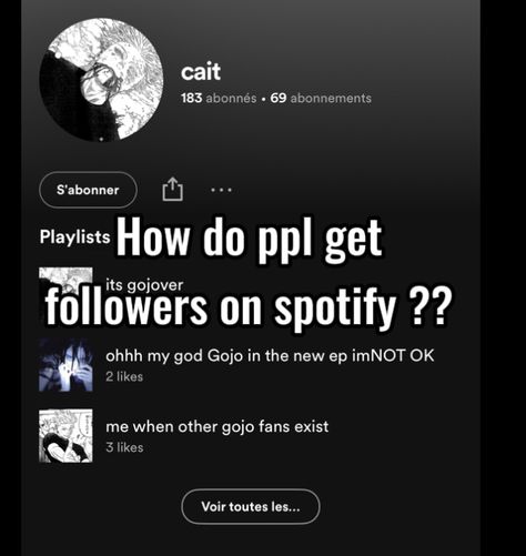 No seriously 💀 tell me ( i took an account just like that but if u want to see it search "cait" on spotify 💕) Spotify Accounts, Spotify Songs, How To Get Followers, On Repeat, Aesthetic Photo, See It, Tell Me, Accounting, Songs