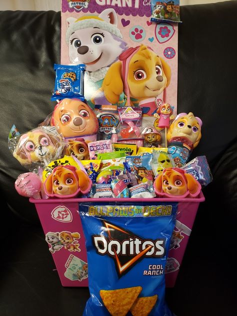 Disney World Gift Basket For Kids, Paw Patrol Easter Basket, Disney World Easter Basket, Themed Chidren's Gift Basket Christmas, Easter Basket Ideas For Girls 8-10, Super Kitties, Kids Toys For Christmas, Easter Basket Themes, Paw Patrol Decorations