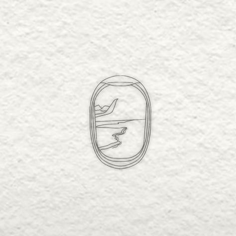 Airplane Stamp Tattoo, Travel Inspo Tattoos, Cruise Inspired Tattoos, Plane Ticket Tattoo, Location Pin Tattoo, Travel Line Tattoo, Minimalist Fineline Tattoo, Simple Plane Tattoo, Plane Tattoo Ideas