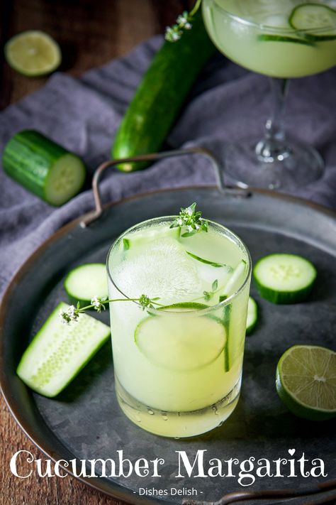 You’re going to love this light, refreshing, and flavorful cucumber margarita recipe. Just add tequila, Cointreau, cucumber, lime, and simple syrup for the ultimate summer cocktail. #cucumbermargarita #bestmargaritarecipe Lime Vodka Drinks, Cucumber Margarita Recipe, Pitcher Margarita Recipe, Cocktail Recipes Tequila, Cucumber Margarita, Cucumber Cocktail, Best Margarita Recipe, Mezcal Tequila, Best Summer Cocktails