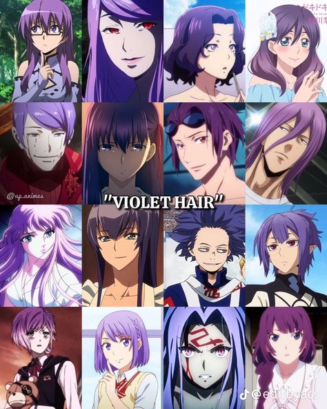 Purple Haired Characters, Purple Hair Character, Anime Websites, Violet Hair, Anime Demon Boy, Anime Suggestions, Moe Anime, 1080p Anime Wallpaper, Space Room