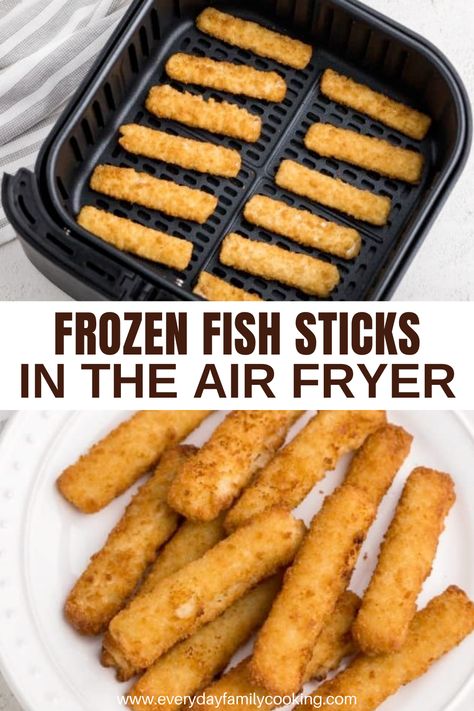 Air Fryer Fish Sticks are made from frozen to form a crispy outside and flaky fish inside! Fishsticks In Air Fryer, Frozen Fish Sticks In Air Fryer, Fish Sticks In Air Fryer, Airfryer Fish, Air Fryer Fish Sticks, Ninja Grill, Air Fried Fish, Air Fryer Fish Recipes, New Air Fryer Recipes