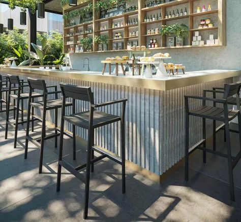 Outdoor Breakfast Bar, Modern Bar Design, Bar Outdoor Design, Bar Table Design, Standing Bar, Garden Setup, Outdoor Bar Ideas, Outside Bar, Bar Counter Design