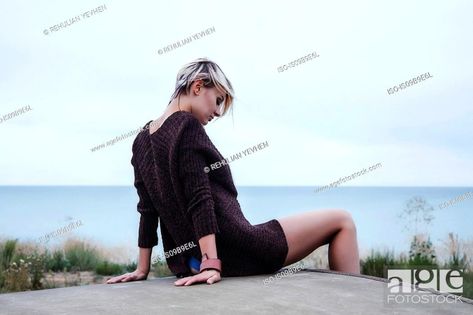 Side view of woman sitting leaning back on hands, Odessa, Odeska Oblast, Ukraine, Europe, Stock Photo, Picture And Royalty Free Image. Pic. ISO-IS09B9E6L | agefotostock Odessa Ukraine, Bad Attitude, Woman Sitting, Photo Library, Odessa, Single Women, View Image, Stock Pictures, Side View