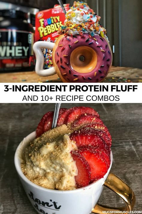 Mason Woodruff, Protein Fluff, Sheer Shrug, Yogurt Protein, Macro Diet, Healthy Protein Snacks, Macro Friendly Recipes, Protein Treats, Protein Powder Recipes