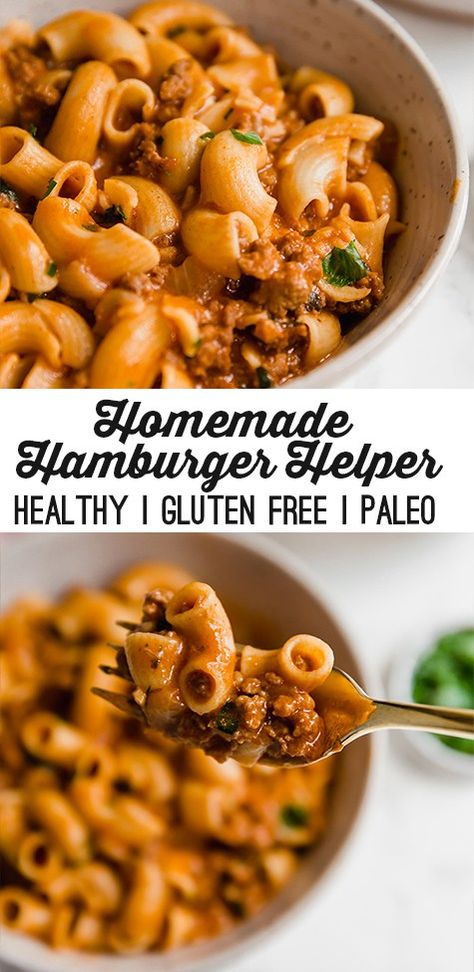 Copycat Hamburger Helper, Healthy Hamburger Helper, Hamburger Helper Recipe, Gluten Free Hamburger, Healthy Hamburger, Paleo Pasta, Unbound Wellness, Hamburger Helper Recipes, Fitness Plans