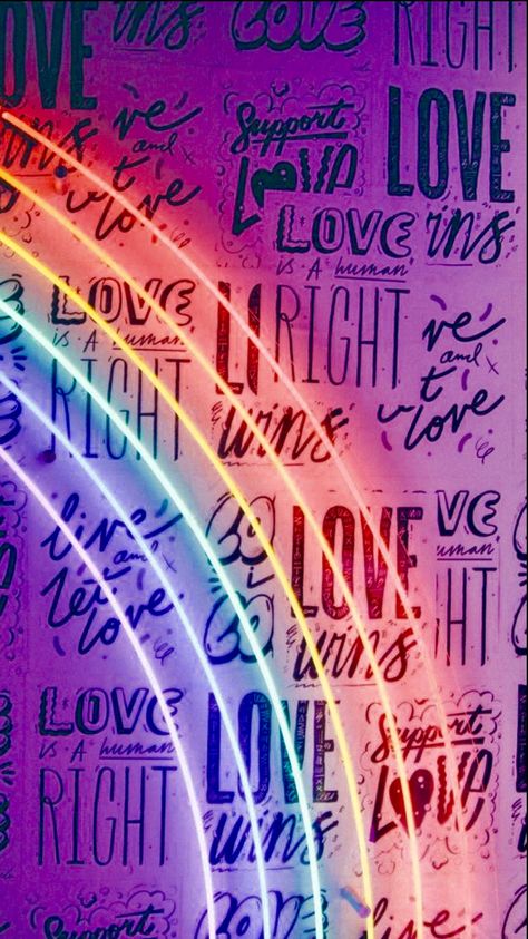 ��“Love is love” rainbow wallpaper Rainbow Wallpaper Iphone, Gay Aesthetic, Lit Wallpaper, Rainbow Aesthetic, Neon Aesthetic, Neon Rainbow, Rainbow Wallpaper, Neon Wallpaper, Love Rainbow