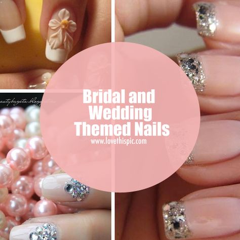 Having your nails looking great during a wedding is very essential. In this blog, we have nail ideas for brides and for those who may be going to a wedding. Themed Nails, Wedding Themed, Women Bride, Party Nails, Bride Nails, Wedding Pinterest, Diamond Art, Wedding Nails, Nail Ideas