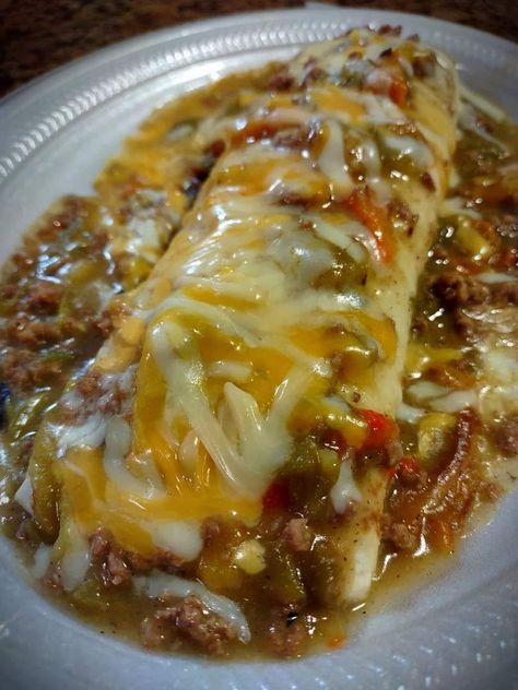 Wet Burrito Recipes, Wet Burrito, Burritos Recipe, Low Carb Tortillas, Paula Deen, No Bean Chili, Rachael Ray, Refried Beans, Mexican Dishes