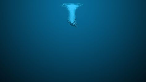 artwork of person drowning digital art #minimalism #underwater #blue #water #artwork #2K #wallpaper #hdwallpaper #desktop Underwater Wallpaper, 2560x1440 Wallpaper, Ocean Wallpaper, Under Water, Original Wallpaper, Simple Backgrounds, Wallpaper Downloads, The Last Airbender, Blue Wallpapers