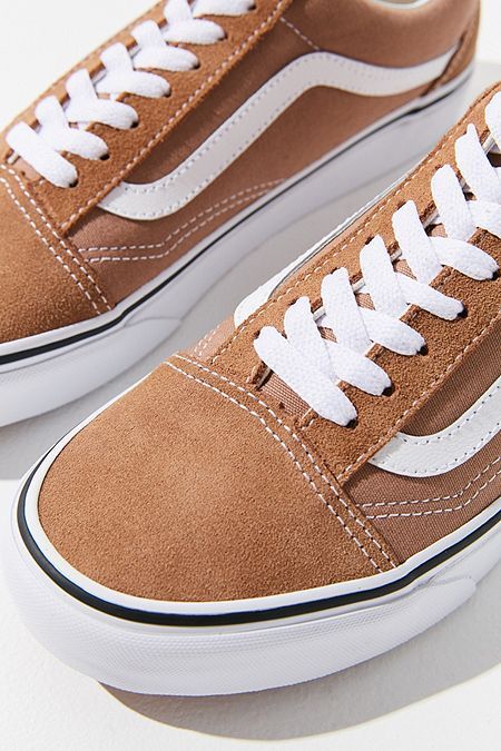 Beige Vans Outfit, Brown Vans Outfit, Vans Colors, Tan Vans, Orange Vans, Brown Vans, Shoe Room, Skate Sneakers, Vans Outfit