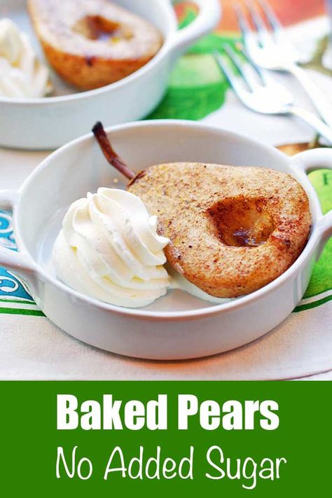 Low Calorie Pear Desserts, Pear Recipes Low Carb, Low Carb Pear Dessert Recipes, Baking Pears Recipe, Baked Pear Dessert, Keto Pear Dessert Recipes, Keto Pear Recipes, Baked Pears Recipe Desserts, June Desserts