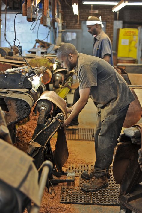 Leather Working Tools, Leather Factory, Leather Craftsmen, Horween Leather, Leather Industry, Leather Company, Topo Designs, Self Portrait Poses, Classic Outdoor