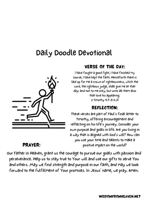 Daily Doodle Devotional - 2 Timothy 4:7-8 - Read - Reflect - Pray 2 Timothy 4:7-8, 2 Timothy 4 7, Daily Doodle, Christian Quotes God, 2 Timothy, Quotes God, Keep The Faith, Verse Of The Day, Daily Devotional