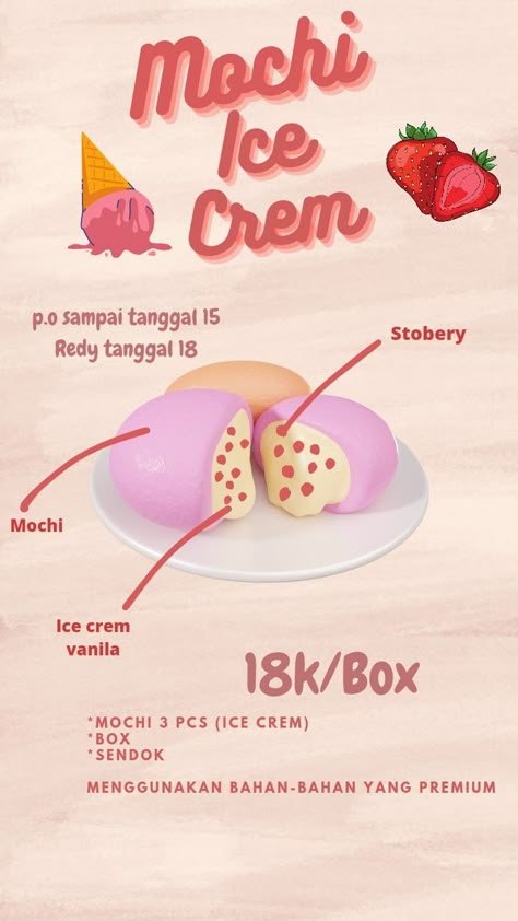 Home Baking Business, Bamboo Panda, Mochi Ice, Mochi Cake, Materi Bahasa Jepang, Mochi Ice Cream, Aesthetic Pin, Baking Business, Kue Ulang Tahun