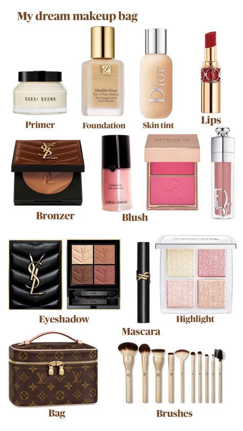 Dream Makeup, Makeup Bag Essentials, Makeup Tut, Fancy Makeup, Cosmetic Items, Makeup Obsession, Body Makeup, Luxury Makeup, Makeup Items