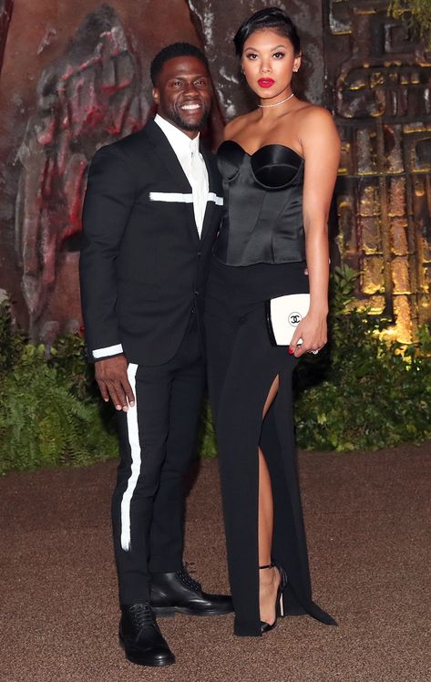 Short King Tall Queen, Kevin Hart Wife, Eniko Hart, Eniko Parrish, Taller Girlfriend, Short King, Black Couture, Hollywood Couples, Date Outfit Casual