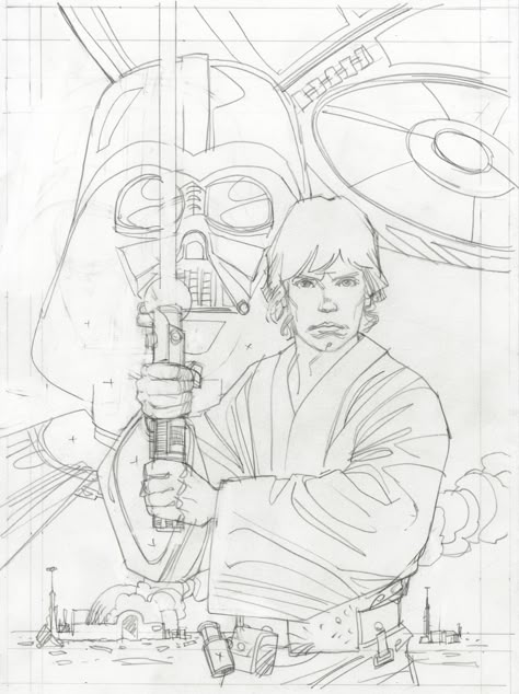 Star Wars Manga, Comic Art Sketch, Star Wars Painting, Star Wars Stickers, Comic Book Drawing, Comic Book Art Style, Star Wars Facts, Star Wars Drawings, Star Wars Concept Art