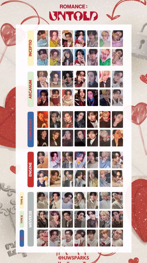 Photocard Layout, Temptation Daydream, Enhypen Photocard Template, Enhypen Template, Yeonjun Temptation, Mini Template, Template Wishlist, Enhypen Albums, Cut Recipe