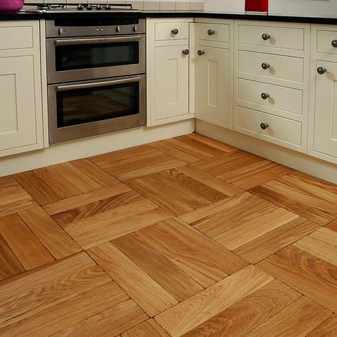 Parquet Flooring | The Natural Wood Floor Co Parquet Kitchen Floor, Parquet Wood Flooring, Hall Tiles, Wood Floor Pattern, Wooden Floor Tiles, Parquet Floor, Wood Parquet Flooring, Natural Wood Flooring, Wooden Tile