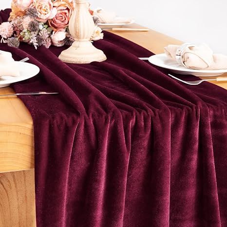 This velvet table runner is perfect for Christmas, Thanksgiving, wedding, bridal and baby shower, birthday party, banquets or daily decorations. It can also be used as arch drapes, backdrop, background fabric or curtains. Drapes Backdrop, Velvet Table Runner, Velvet Table, Burlap Tablecloth, Wedding Runner, Thanksgiving Wedding, Cotton Wedding, Event Table, Wedding Party Supplies