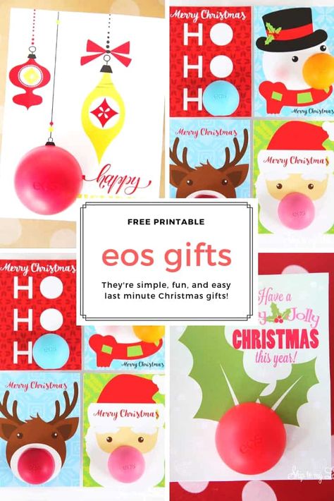 I love how cute these EOS Lip Balm Christmas gifts are! So easy to print off the card and add an EOS lip balm for a fun gift. #Christmas #printables Eos Christmas Gift Ideas, Eos Christmas Printable Free, Eos Lip Balm Christmas Printable, Eos Lip Balm Gift Ideas, Lip Balm Christmas Gift Ideas, Lip Balm Gift Ideas, Chapstick Gift, Chicken Entree, You're The Balm