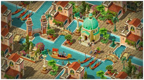 June's Journey Island, Junes Journey, Floating City, Mystery Games, Island Decor, Juno, Venice, Fair Grounds, Floating