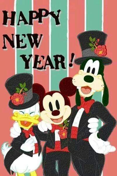 Disney Happy New Year, Disney New Year, New Year Meme, Disney Merry Christmas, New Years Eve Day, Mickey Mouse Images, Happy New Year Wallpaper, Winnie The Pooh Christmas, New Year Wallpaper