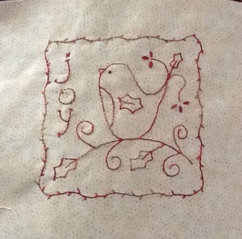 Dental Appointment, Primitive Embroidery, Redwork Patterns, Respite Care, Night With Friends, Christmas Sewing Projects, Christmas Embroidery Patterns, Redwork Embroidery, Nine Patch