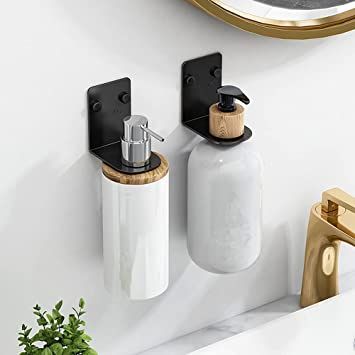 Bathroom Soap Holder Ideas, Wash Basin Accessories, Lotion And Soap Dispensers, Hanging Jars, Soap Dispenser Wall, Wall Mounted Soap Dispenser, Standing Shelf, Lotion Containers, Bathroom Soap Holder