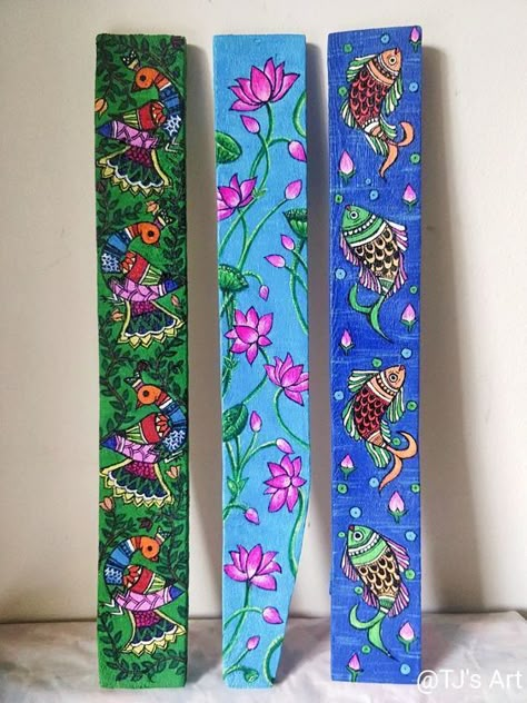 Painting On Wood Planks Art, Pole Painting, Wood Plank Art, Peace Pole, Plank Art, Art Pole, Wood Butterfly, Pole Art, Stick Art