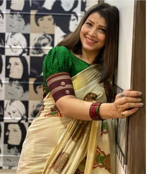 Khun Saree Blouse Pattern, Khan Blouse Marathi Pattern, Khan Saree Marathi, Khan Blouse Design, Khun Blouse Designs, Irkal Saree Blouse Pattern, Ilkal Saree Blouse Designs, Tejaswini Pandit, Ilkal Saree