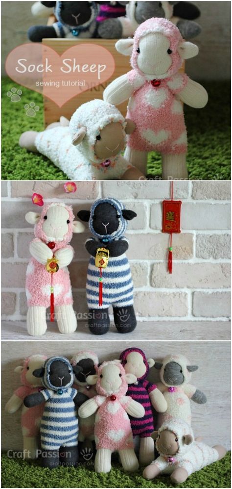 You remember those old fashioned sock puppets from when you were a kid, right? I’ve collected 25 of the most adorable and easy to make puppet animals that you can create for your own kids or grandkids. These are all really cute, and there’s a plethora of animals from bunnies and monkeys to bears... Knitting Animals Easy, Sock Animals Diy, Diy Sock Toys, Knitting Animals, Sock Puppets, Sock Doll, Sock Dolls, Sock Monkeys, Sock Toys