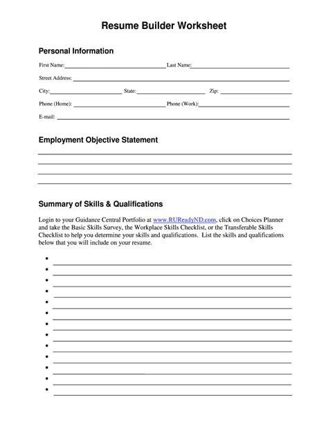 Practice Resume Worksheets Resume Worksheet, Worksheet For Adults, Makeup Artist Resume, Resume Outline, Camp Hope, Functional Resume Template, Free Resume Builder, Resume No Experience, Resume Building