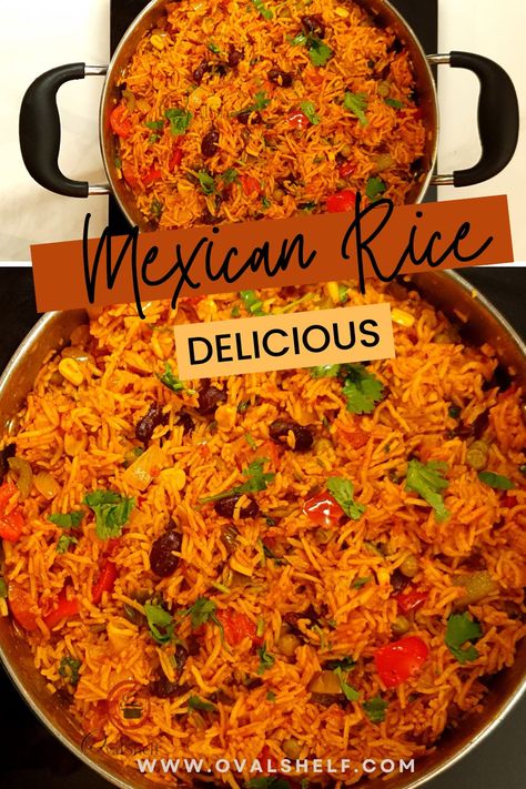 Tasty, spicy Mexican Rice is a perfect one pot meal. Oregano's aroma and use of different vegs and beans makes it so colourful and tempting, that it's hard to resist. Mexican Rice is healthy and filling too, so it can replace your usual meal and will be perfect for the lunch box. Follow this step-by-step recipe and see how easy it is to make this delicious Mexican Rice. Spicy Mexican Rice, Mexican Beans Recipe, Easy Mexican Rice, Rice With Beans, Breakfast Rice, Mexican Rice Easy, Rice And Beans Recipe, Mexican Rice Recipes, Tomato Rice