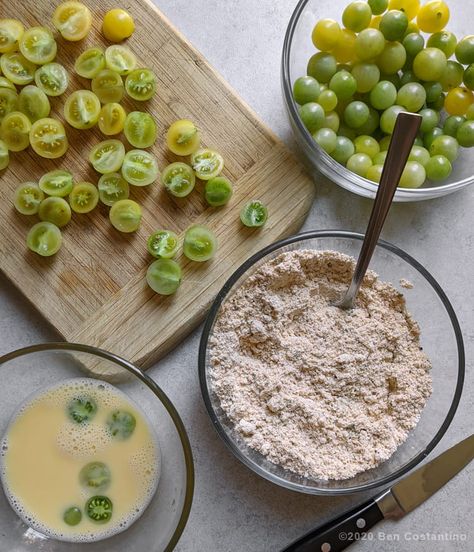 Fried Green Tomato Chunks, Fried Green Cherry Tomatoes, Fried Green Tomato Bites, Fried Cherry Tomatoes, Small Green Tomato Recipes, Fried Green Cherry Tomatoes Recipe, Green Cherry Tomato Recipes, Mexican Mac And Cheese, Growing Cherry Tomatoes