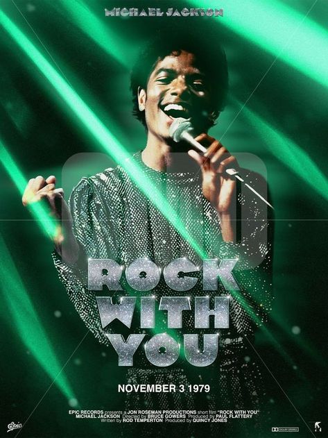 Michael Jackson Artwork, Rock With You Michael Jackson, Michael Jackson Rock With You, Michael Jackson Posters, Michael Jackson Vinyl, Singer Poster, Michael Jackson Poster, Michael Jackson Dangerous, Michael Jackson Quotes