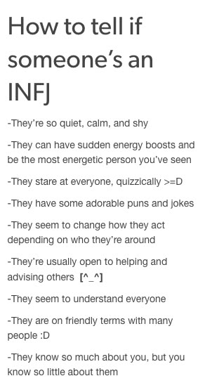 wow, pretty accurate. LOL Once in a while I can be loud and rowdy! But only around those I feel save to be myself;) Info And Infj, Infj Meaning, Infj Relatable, Myer Briggs, Infj Personality Facts, Personalidad Infj, Infj Traits, Infj Humor, Mbti Infj