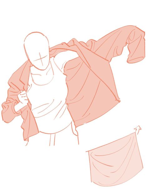 Taking Off Gloves Reference Drawing, Shirt Lifted Up Reference, Clothes Anatomy Reference, Wearing Clothes Pose Reference, Taking Off Clothing Pose, Look Behind Pose Drawing, Changing Clothes Drawing, Flowing Jacket Reference Drawing, Comfy Poses Drawing